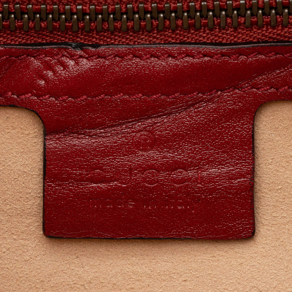 Gucci Matelasse Leather Torchon GG Marmont Bamboo Top Handle