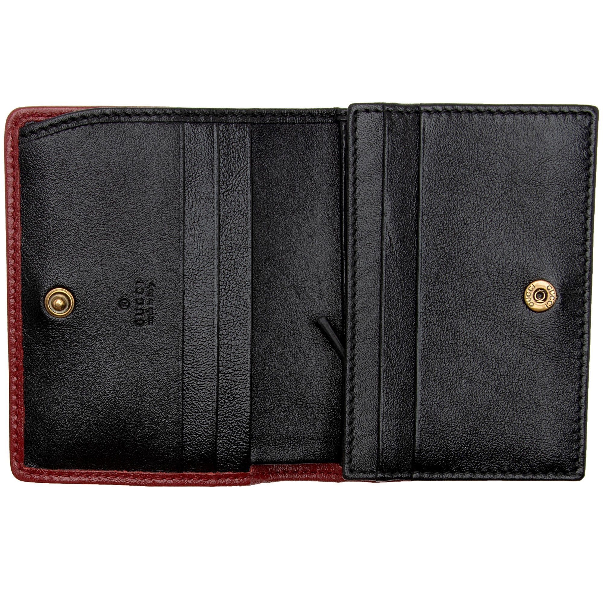 Gucci Matelasse Leather Torchon GG Marmont Card Case Wallet (SHF-plKy6v)