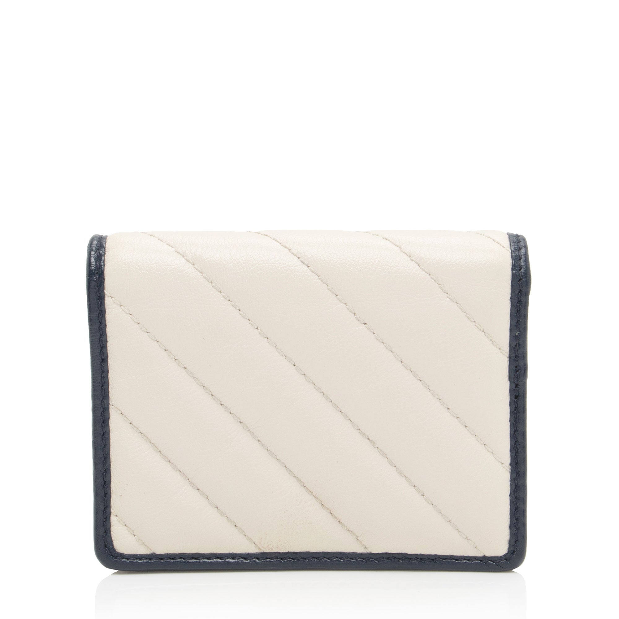 Gucci Matelasse Leather Torchon GG Marmont Card Case (SHF-q1dspc)