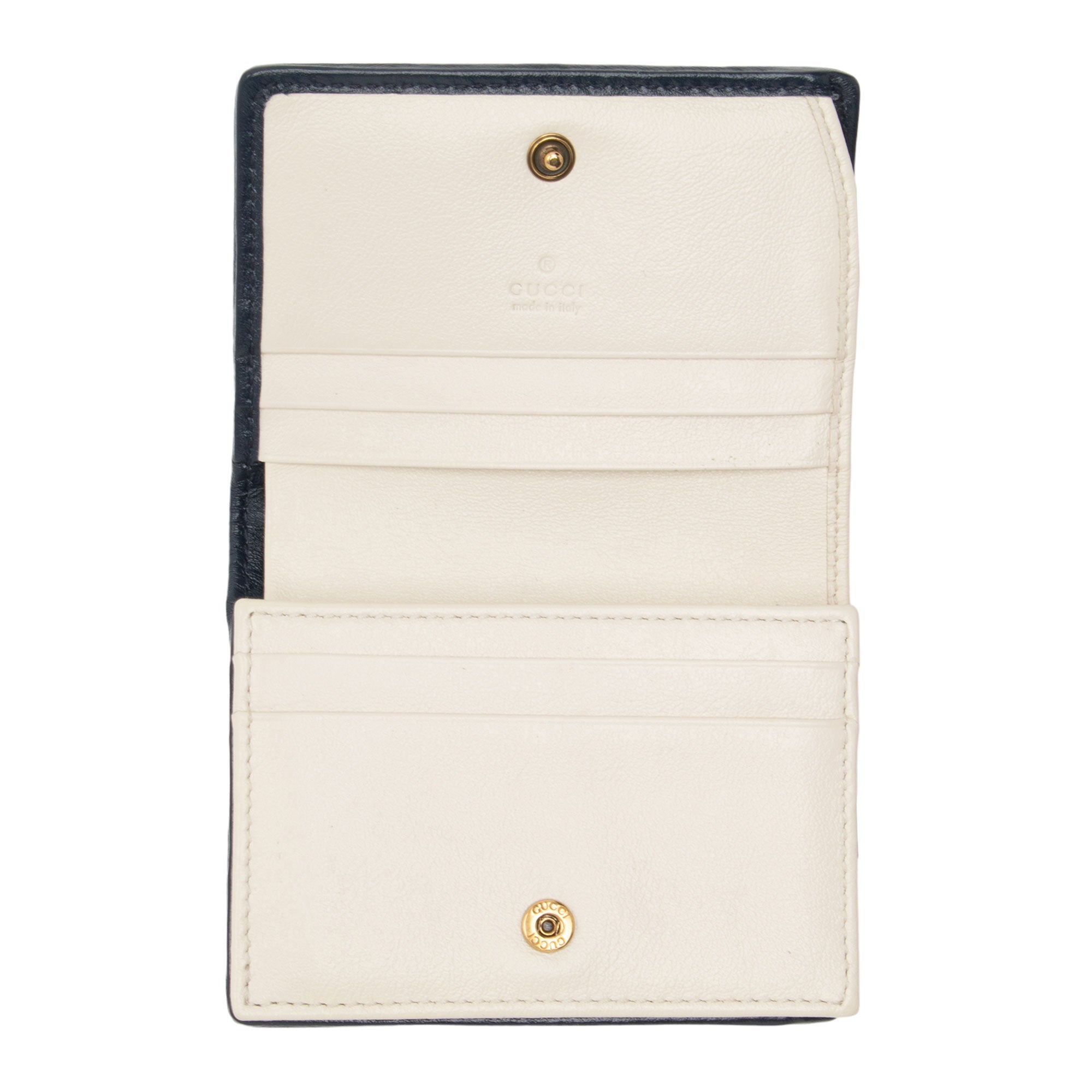 Gucci Matelasse Leather Torchon GG Marmont Card Case (SHF-q1dspc)