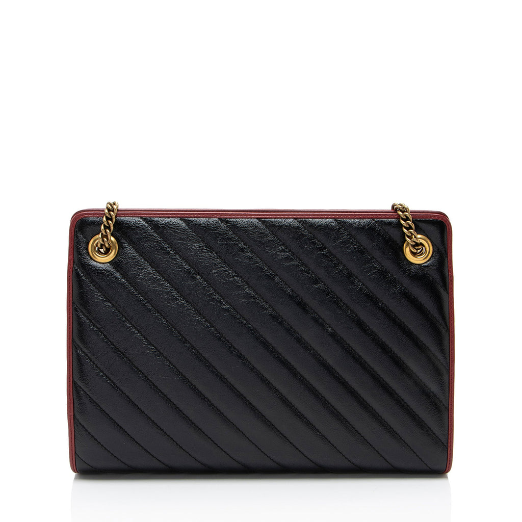 Gucci Matelasse Leather Torchon GG Marmont Chain Tote