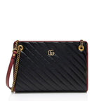 Gucci Matelasse Leather Torchon GG Marmont Chain Tote