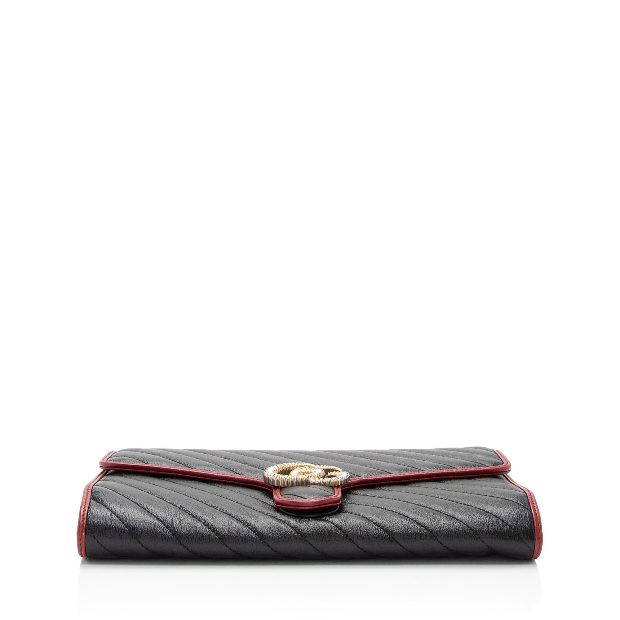 Gucci Matelasse Leather Torchon GG Marmont Clutch (SHF-AQeHxl)