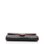 Gucci Matelasse Leather Torchon GG Marmont Clutch (SHF-CeLx8H)
