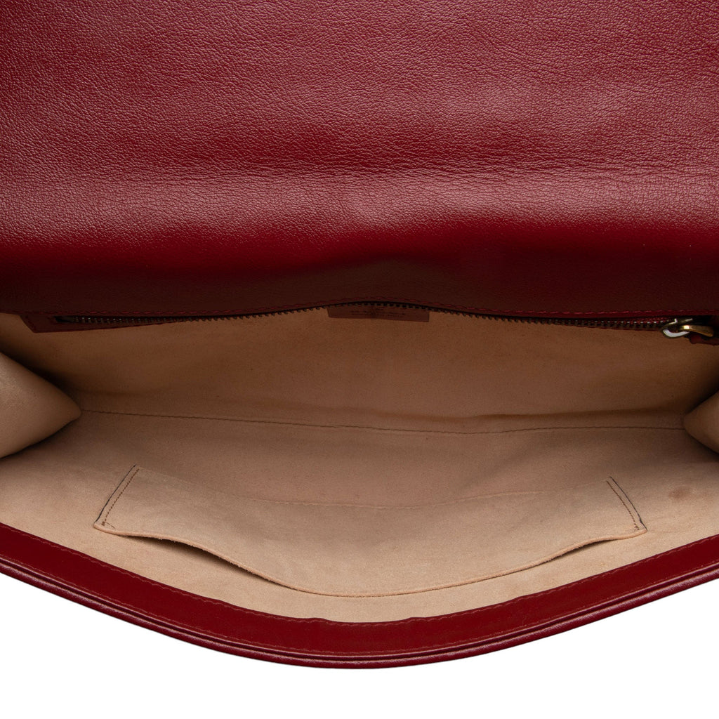 Gucci Matelasse Leather Torchon GG Marmont Clutch (SHF-CeLx8H)
