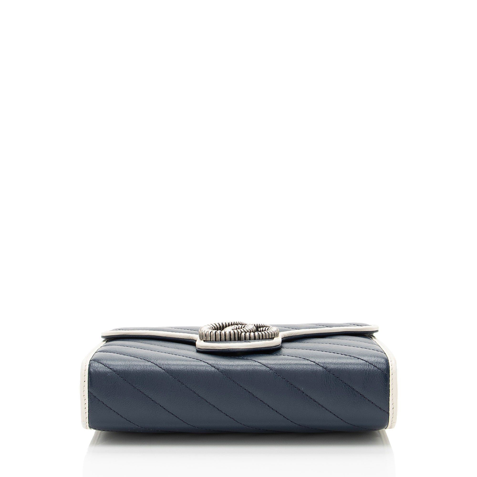 Gucci Matelasse Leather Torchon GG Marmont Mini Chain Bag
