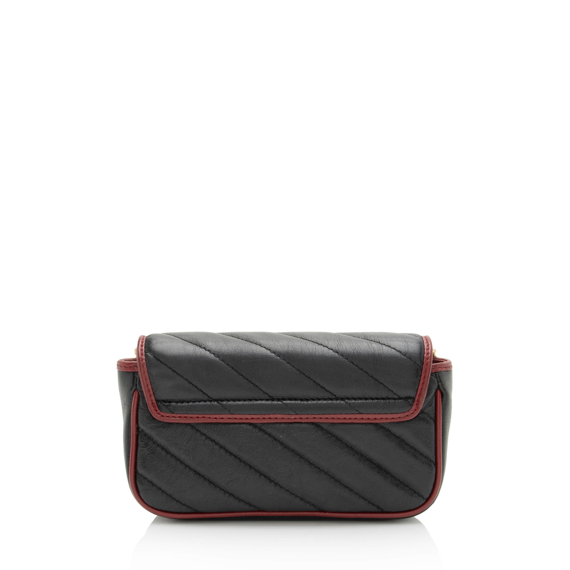 Gucci Matelasse Leather Torchon GG Marmont Mini Flap Bag