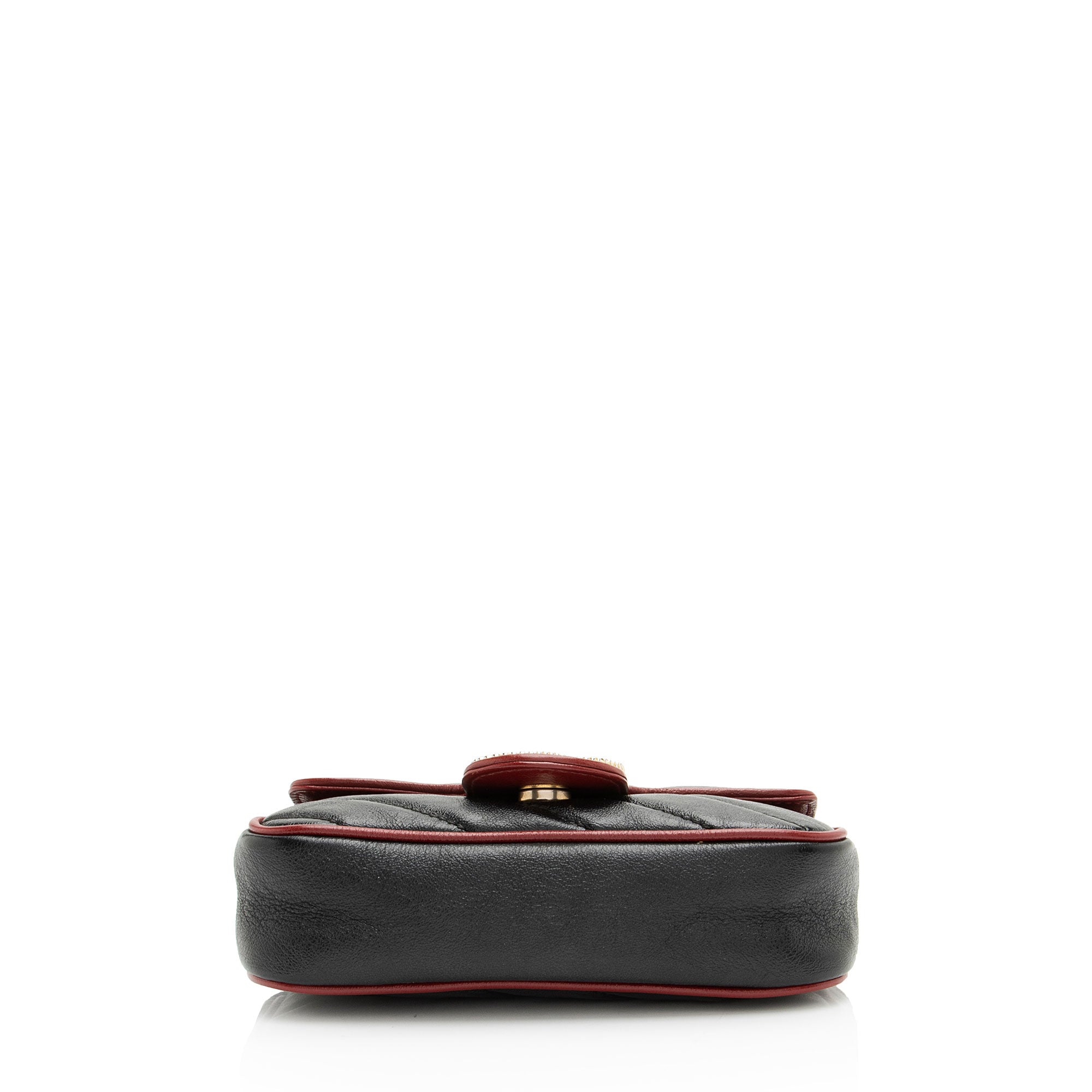 Gucci Matelasse Leather Torchon GG Marmont Mini Flap Bag