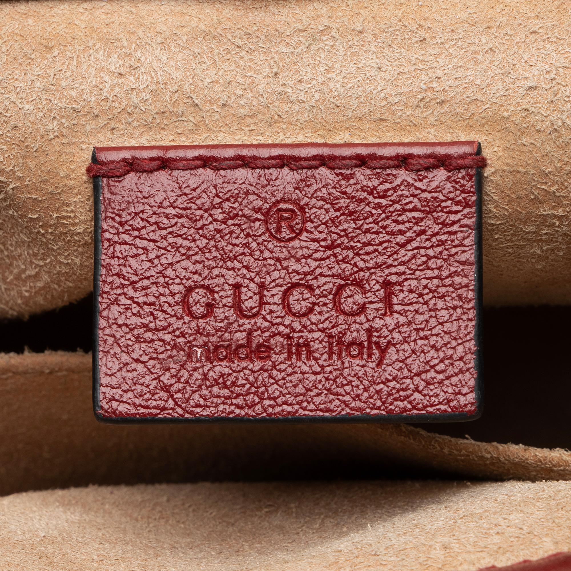 Gucci Matelasse Leather Torchon GG Marmont Mini Top Handle Bag (SHF-bIyeeK)
