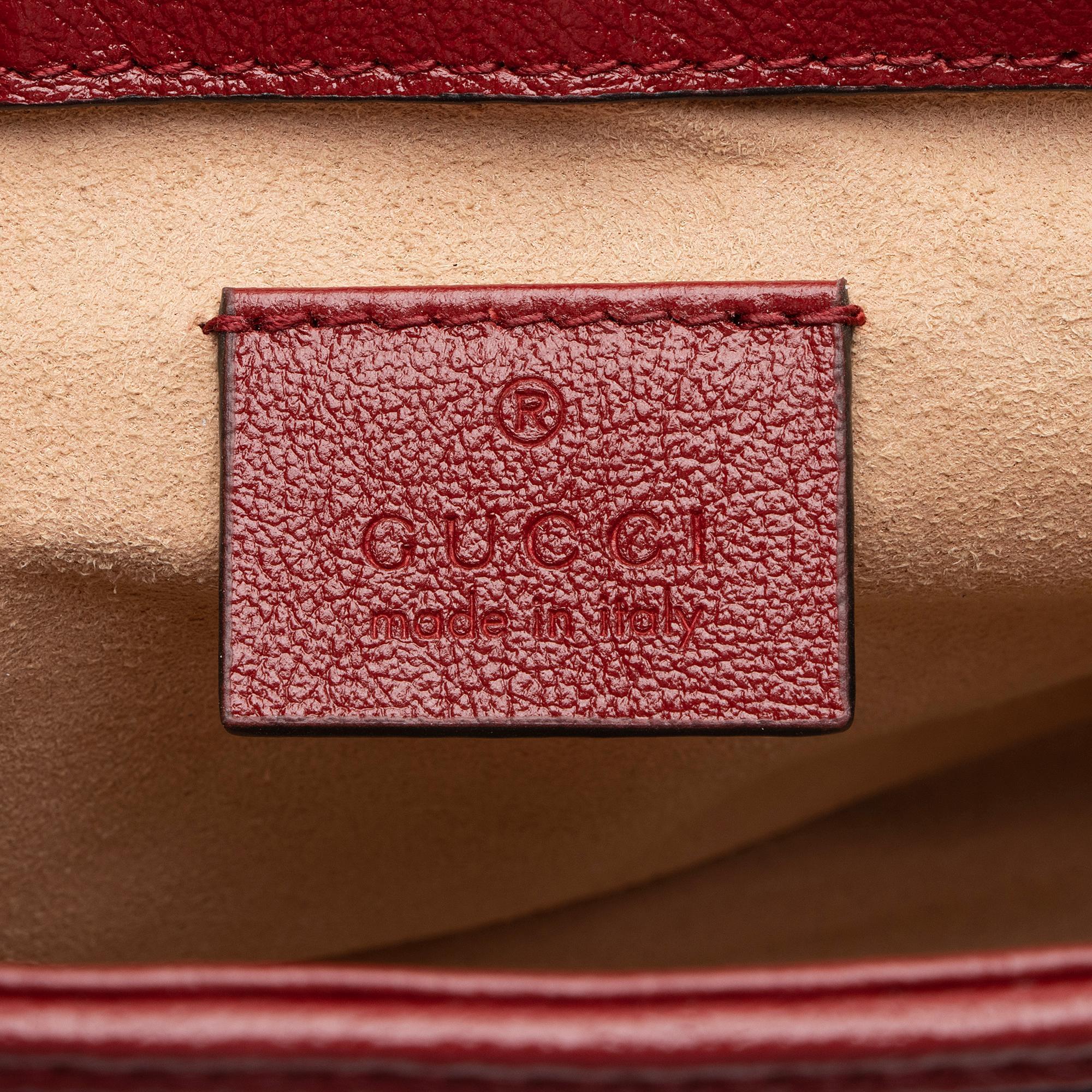 Gucci Matelasse Leather Torchon GG Marmont Mini Top Handle Bag (SHF-TofIot)