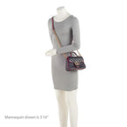 Gucci Matelasse Leather Torchon GG Marmont Mini Top Handle Bag (SHF-TofIot)