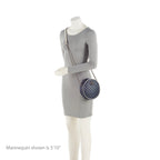 Gucci Matelasse Leather Torchon GG Marmont Round Mini Shoulder Bag (SHF-22849)