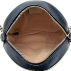 Gucci Matelasse Leather Torchon GG Marmont Round Mini Shoulder Bag (SHF-GetCBa)