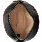 Gucci Matelasse Leather Torchon GG Marmont Round Mini Shoulder Bag