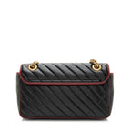 Gucci Matelasse Leather Torchon GG Marmont Small Flap Bag