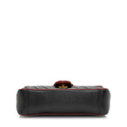 Gucci Matelasse Leather Torchon GG Marmont Small Flap Bag