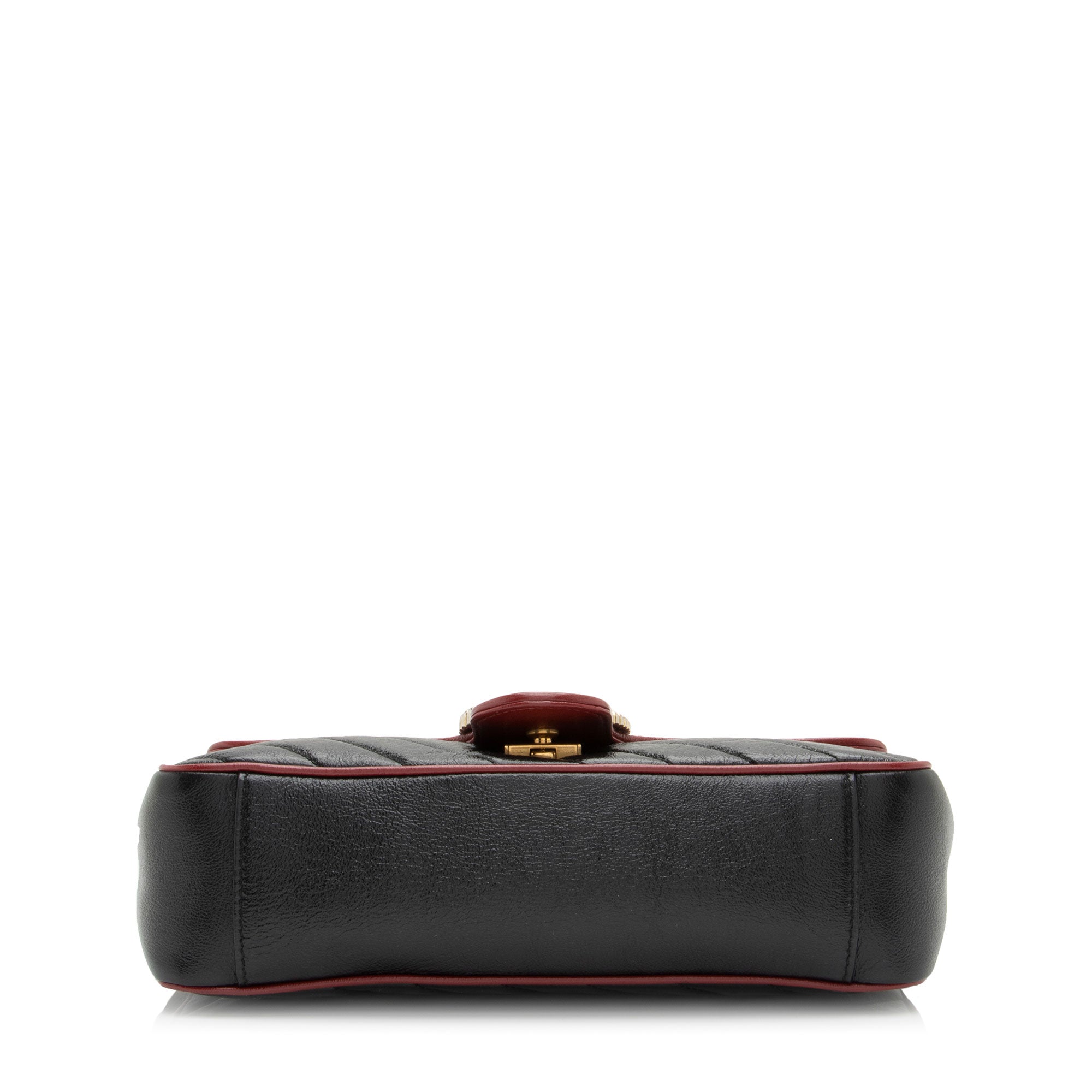 Gucci Matelasse Leather Torchon GG Marmont Small Flap Bag