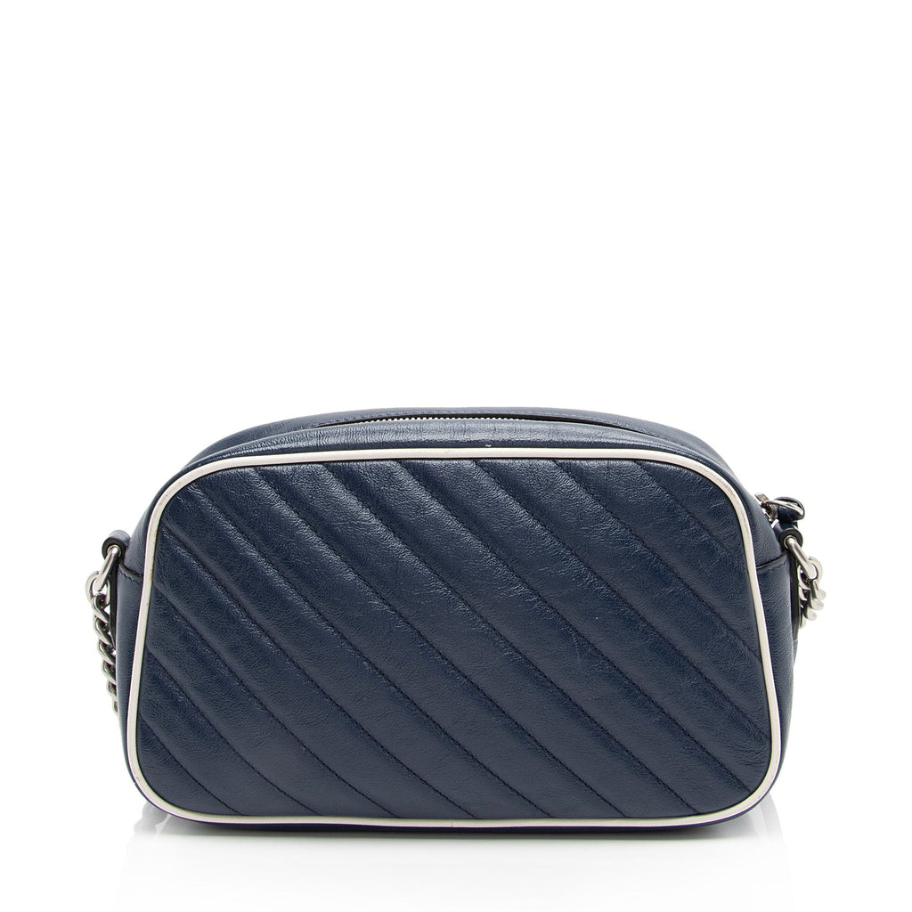 Gucci Matelasse Leather Torchon GG Marmont Small Shoulder Bag