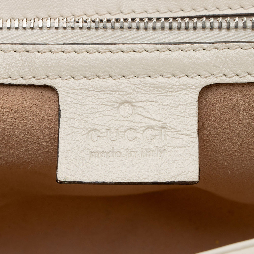 Gucci Matelasse Leather Torchon GG Marmont Small Flap Shoulder Bag (SHF-fZFBg1)