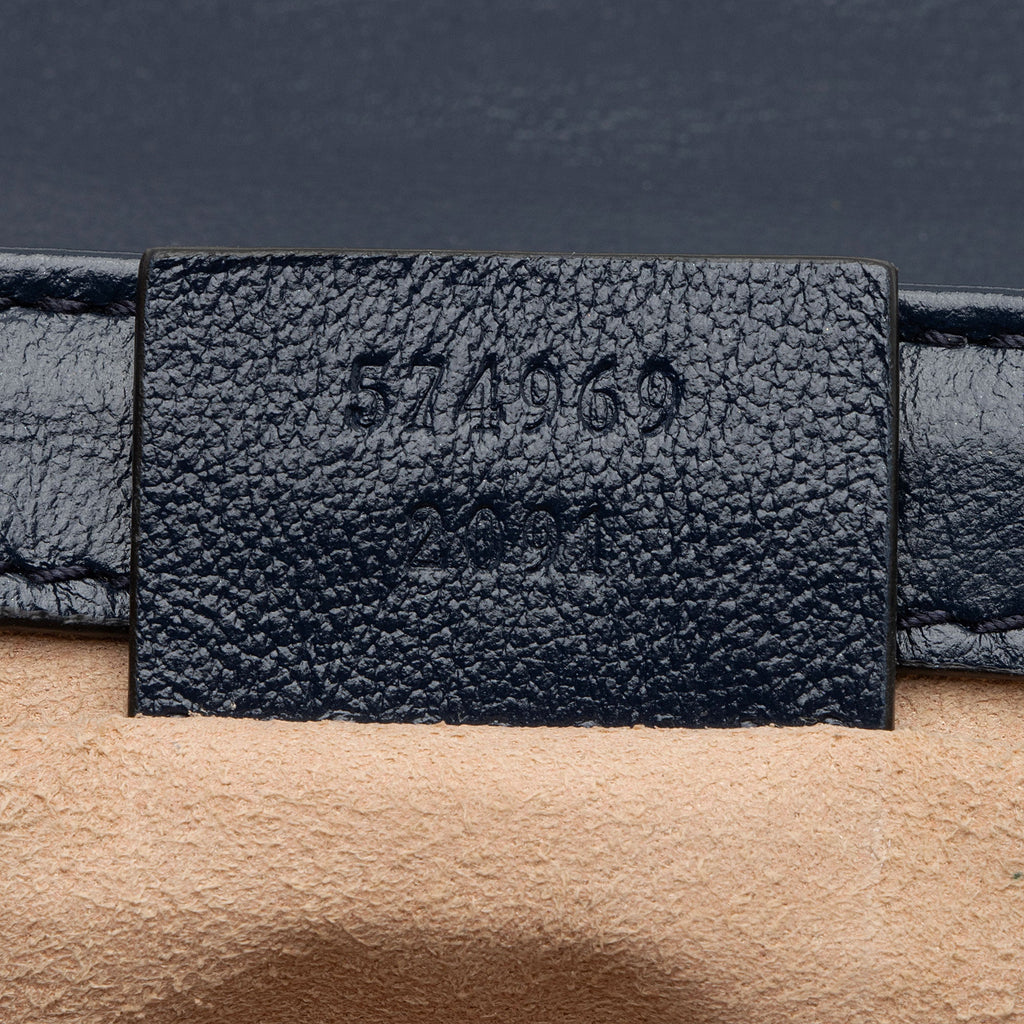 Gucci Matelasse Leather Torchon GG Marmont Super Mini Flap Bag (SHF-bXZV03)