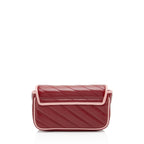 Gucci Matelasse Leather Torchon GG Marmont Super Mini Flap Bag