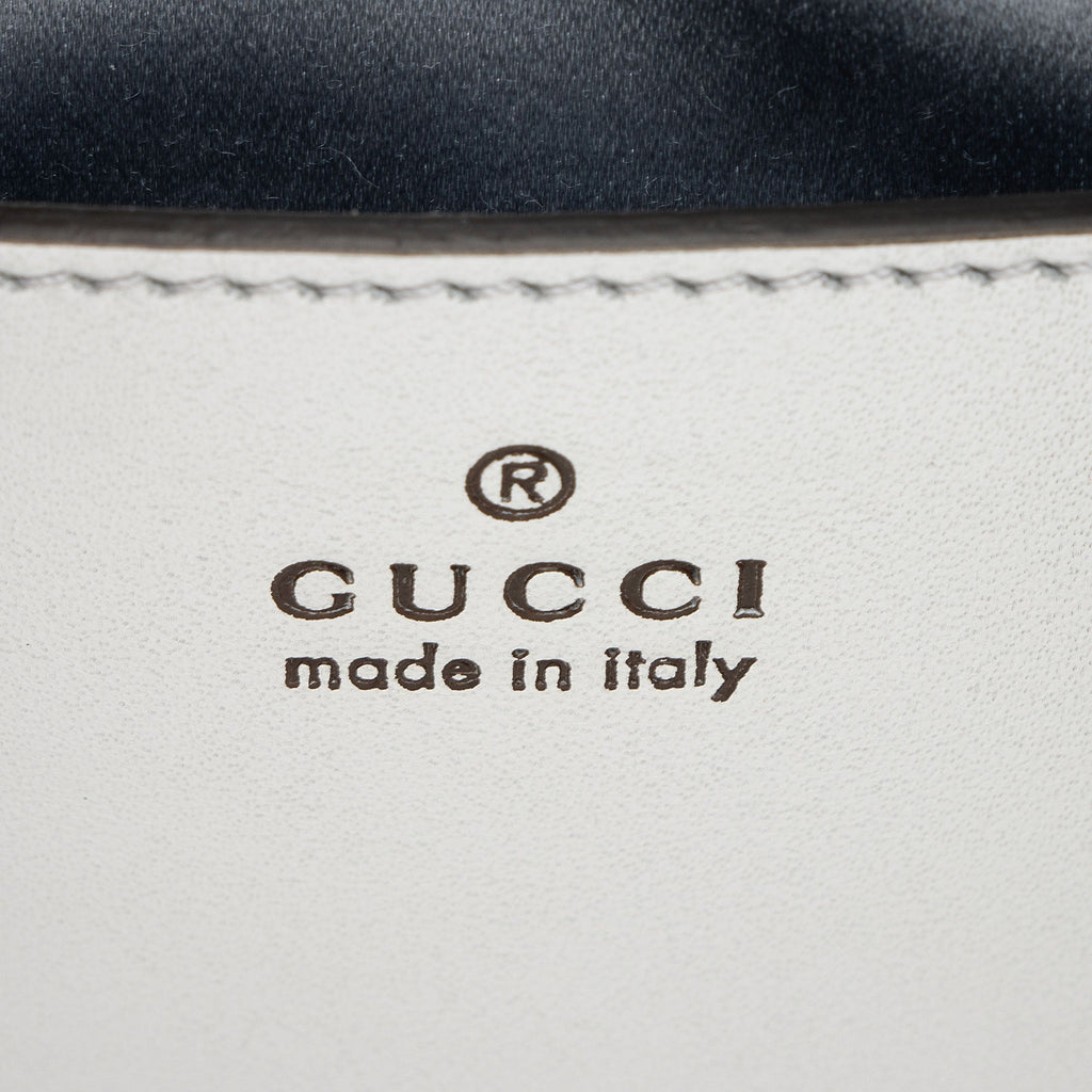 Gucci Matelasse Padded Iridescent Leather GG Marmont Small Camera Bag