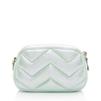 Gucci Matelasse Padded Iridescent Leather GG Marmont Small Camera Bag