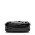 Gucci Matelasse Padded Patent Leather GG Marmont Small Camera Bag