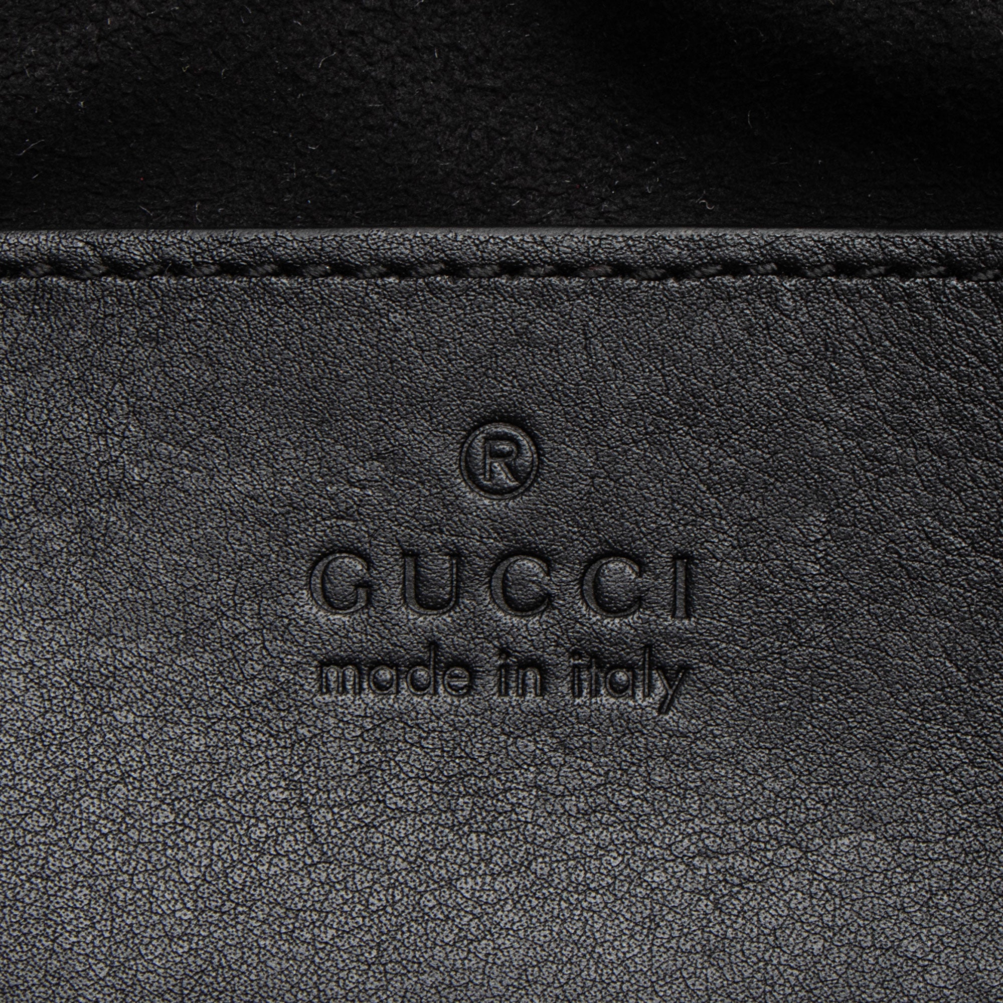 Gucci Matelasse Padded Patent Leather GG Marmont Small Camera Bag