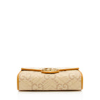 Gucci Matelasse Raffia GG Marmont Mini Wallet on Chain Bag (SHF-voc2lF)
