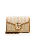 Gucci Matelasse Raffia GG Marmont Mini Wallet on Chain Bag (SHF-voc2lF)