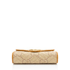 Gucci Matelasse Raffia GG Marmont Wallet on Chain