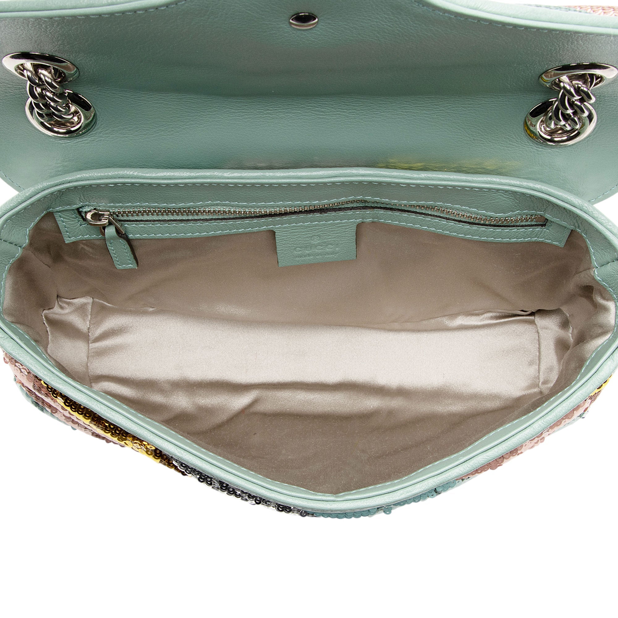 Gucci Matelasse Sequin GG Marmont Small Flap Bag