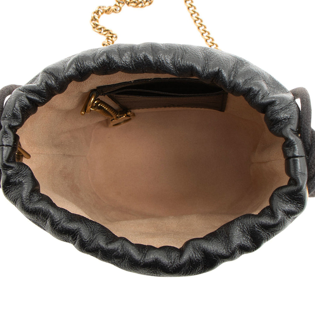 Gucci Matelasse Striped Leather GG Marmont Mini 2.0 Bucket Bag