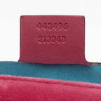 Gucci Matelasse Velvet Embroidered Blind for Love GG Marmont Medium Shoulder Bag - FINAL SALE (SHF-23780)