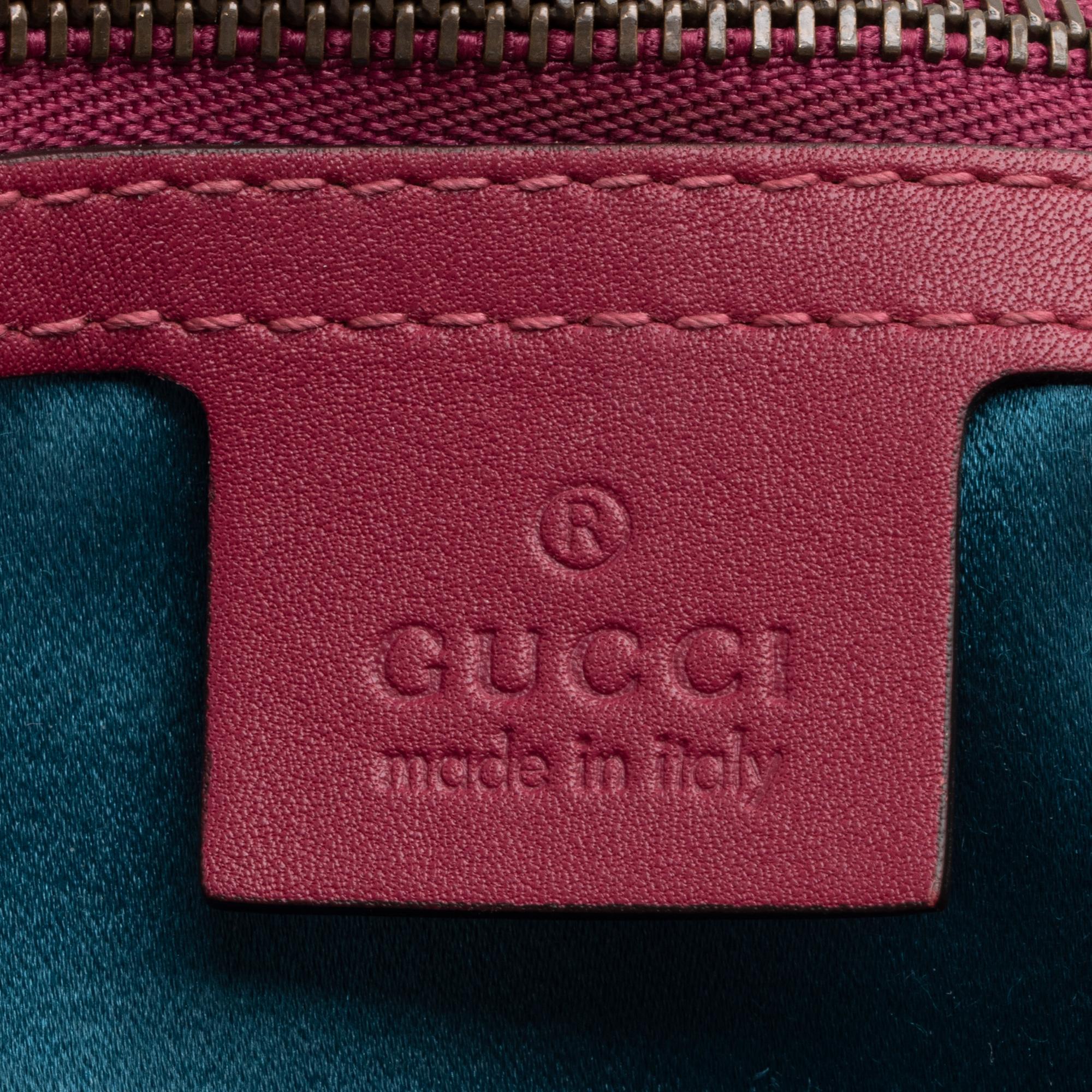 Gucci Matelasse Velvet Embroidered Blind for Love GG Marmont Medium Shoulder Bag - FINAL SALE (SHF-23780)