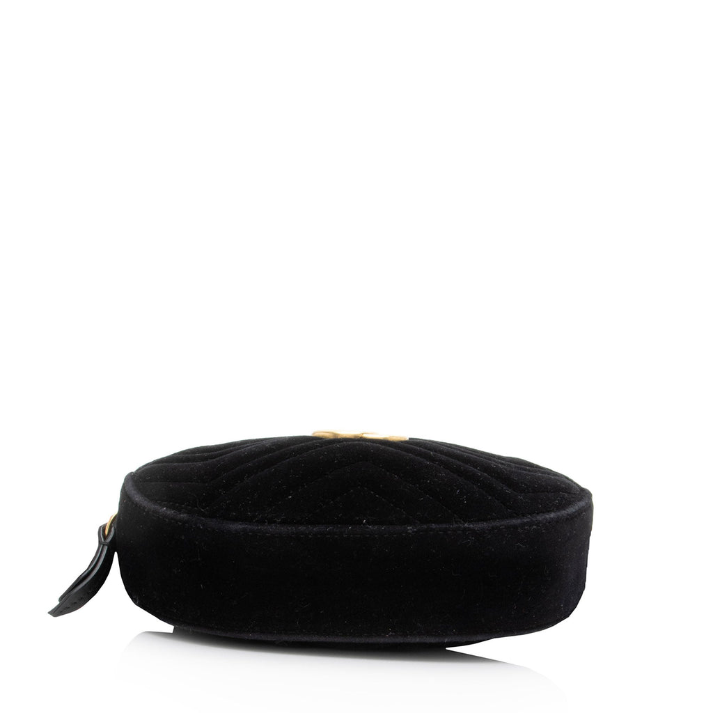 Gucci Matelasse Velvet GG Marmont Belt Bag - Size 34 / 85