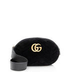 Gucci Matelasse Velvet GG Marmont Belt Bag - Size 34 / 85