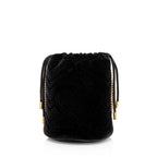 Gucci Matelasse Velvet GG Marmont Mini Bucket Bag (SHF-20434)