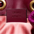 Gucci Matelasse Velvet GG Marmont Bucket Bag