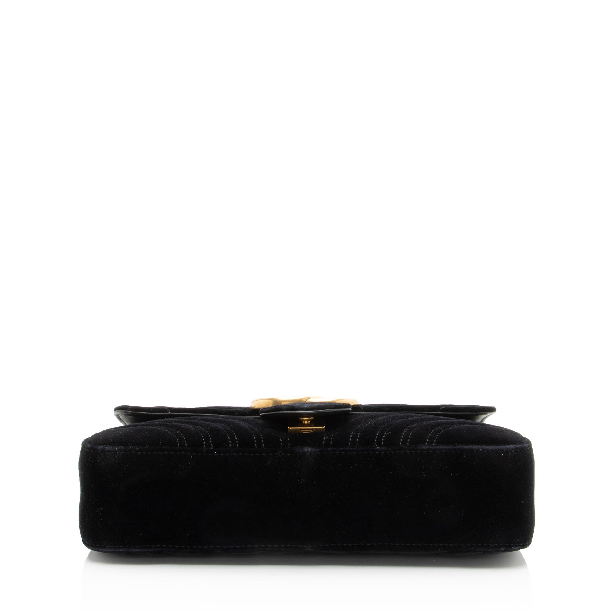 Gucci Matelasse Velvet GG Marmont Large Flap Bag