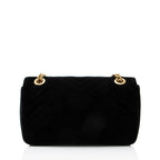 Gucci Matelasse Velvet GG Marmont Medium Flap Bag
