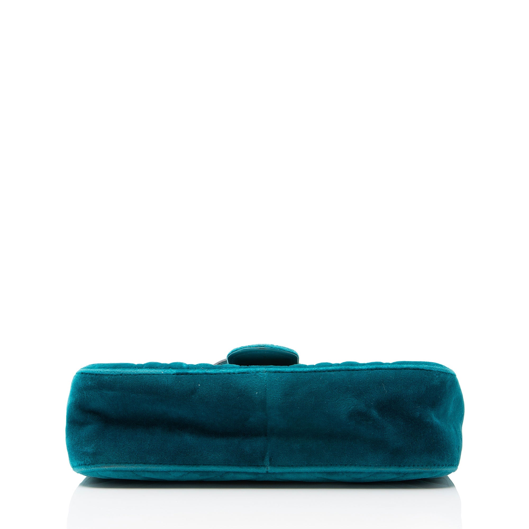 Gucci Matelasse Velvet GG Marmont Medium Flap Bag