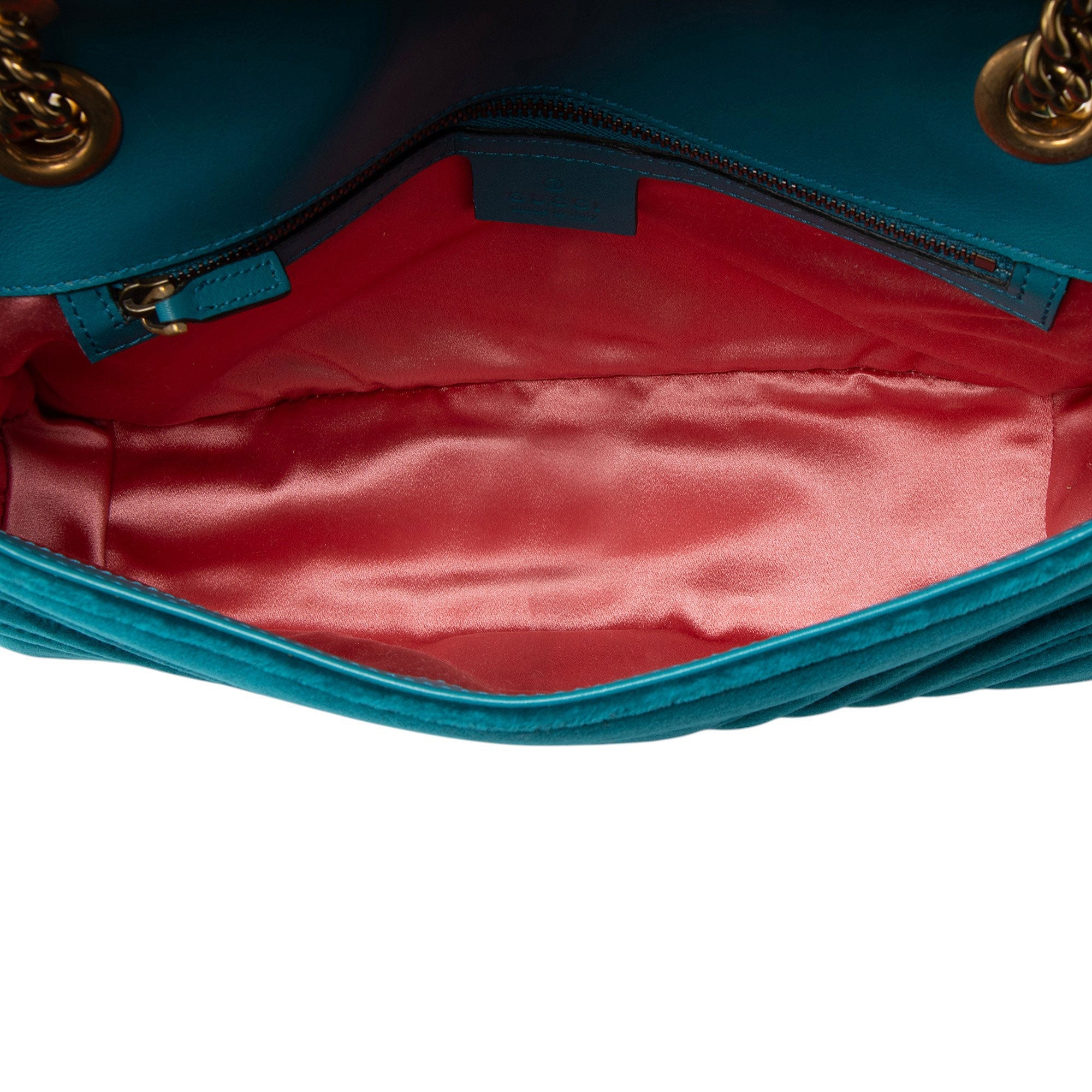 Gucci Matelasse Velvet GG Marmont Medium Flap Bag