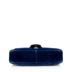 Gucci Matelasse Velvet GG Marmont Medium Shoulder Bag (SHF-22562)
