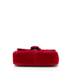 Gucci Matelasse Velvet GG Marmont Mini Flap Bag (SHF-80mt04)