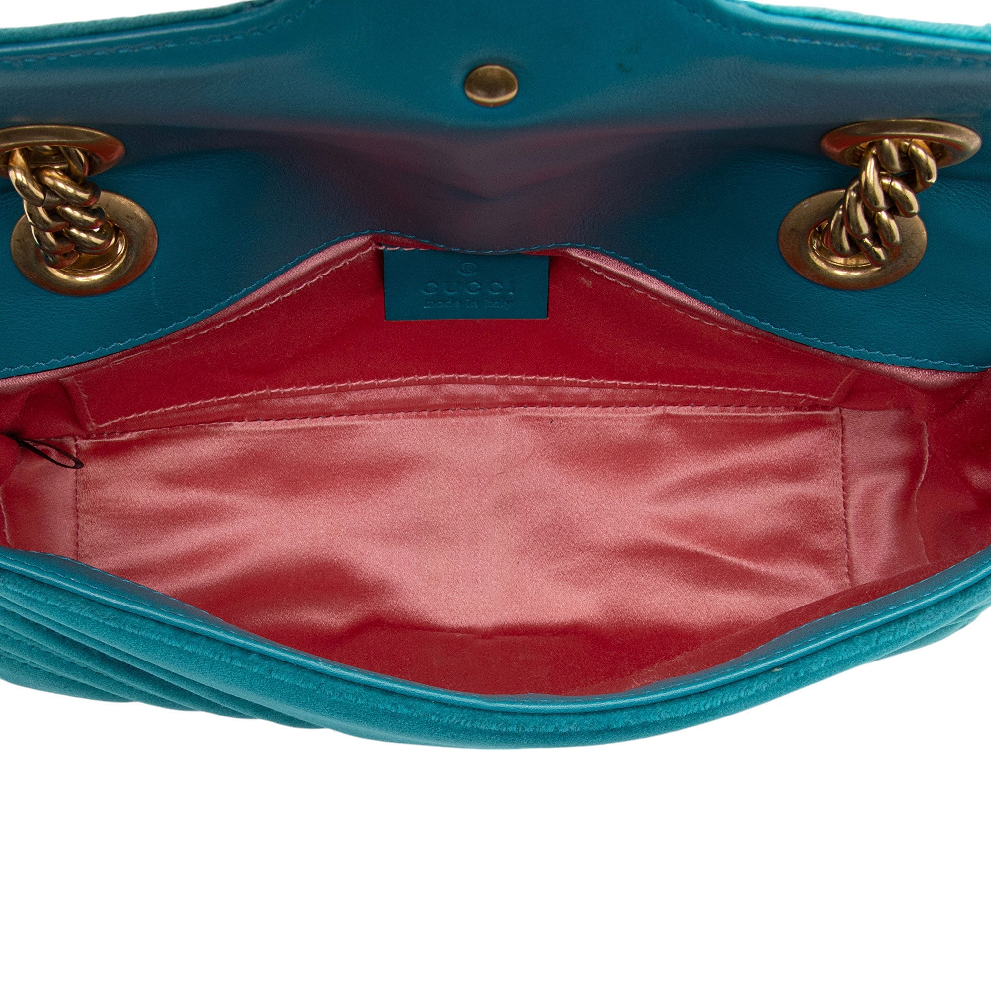 Gucci Matelasse Velvet GG Marmont Small Flap Bag