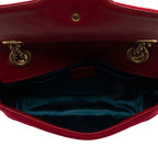 Gucci Matelasse Velvet GG Marmont Mini Flap Bag (SHF-RvBmGH)