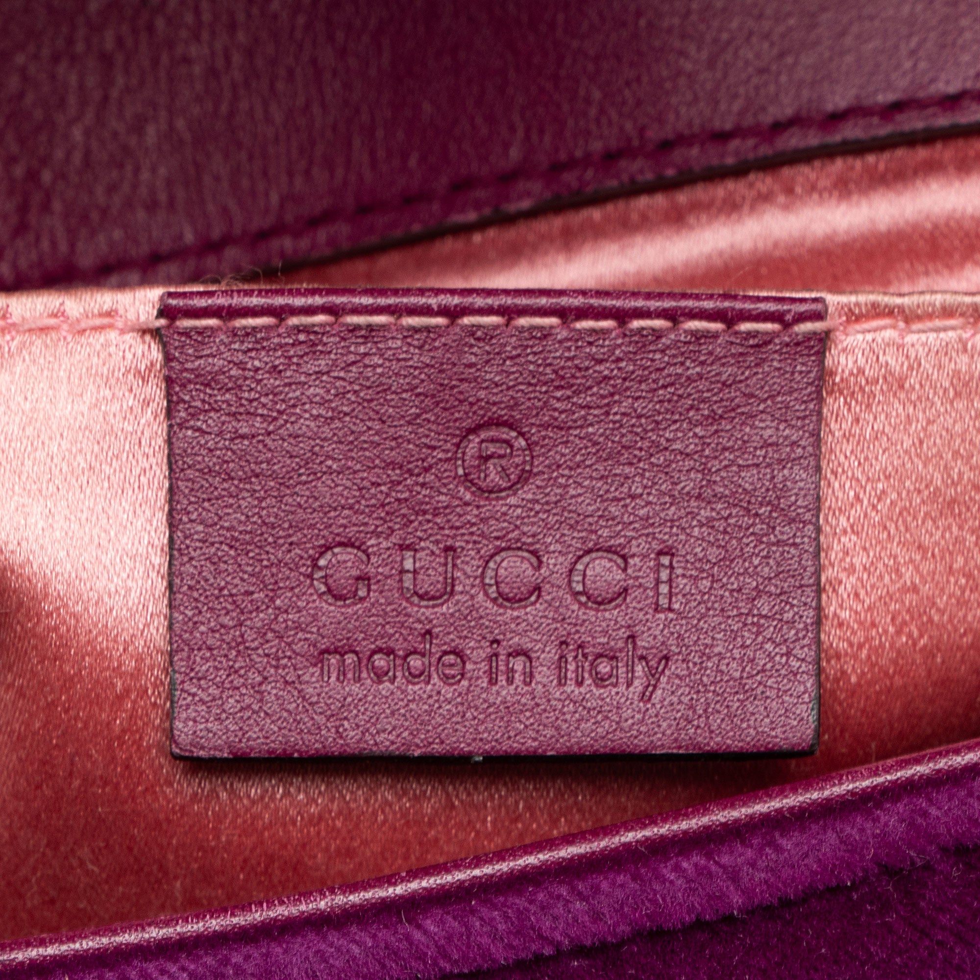 Gucci Matelasse Velvet GG Marmont Mini Flap  Bag (SHF-dH4gBl)