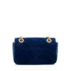 Gucci Matelasse Velvet GG Marmont Small Flap Bag